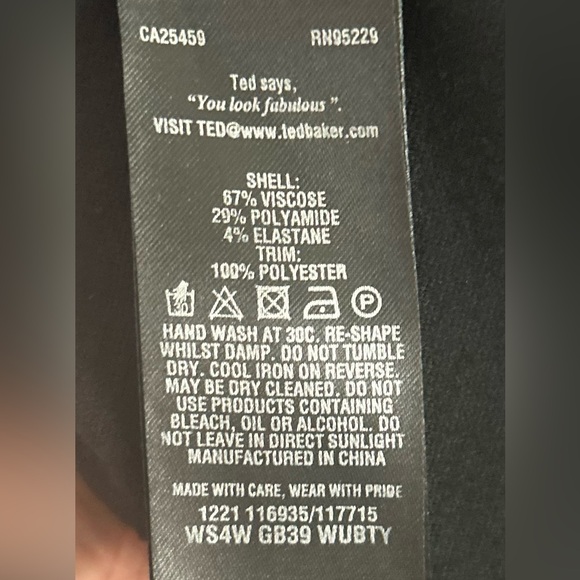 Ted Baker Wubty Dress Size 1 - Picture 6 of 7